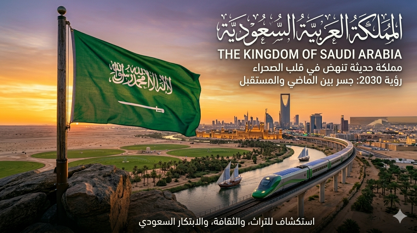 المملكة العربية السعودية: مملكة حديثة تنهض في قلب الصحراء